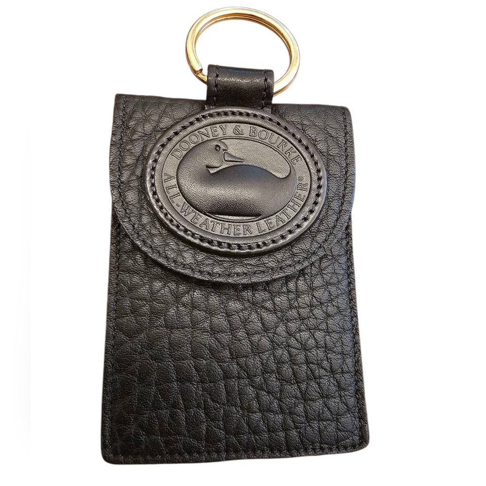 Dooney & Bourke Black Leather Key Holder